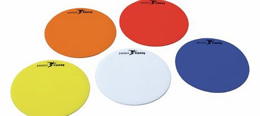 Precision Round Flat Marke Discs - Yellow/Orange/White/Red/Blue, 21 cm
