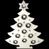10 White L.E.D 3D Star Tree 45cm