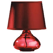 Premier 27cm H Medan Red Glass Table Lamp