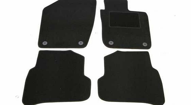 Premier Car Mats Volkswagen Polo MK5 2009- Tailored Car Mats BLACK   VW LOGO