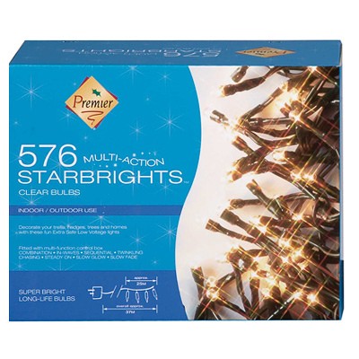 Starbrights 576 Multi Action Clear Bulbs