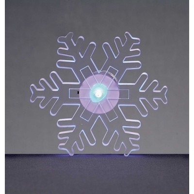 Premier Decorations 12cm LED Snowflake Window Sucker