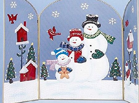 Premier Decorations *HIGH QUALITY* CHRISTMAS FIREPLACE GUARDS SURROUND 3 XMAS designs - DECORATIONS - CHILD SAFE - SNOWMAN