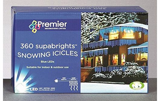 Premier 360 Supabrights Snowing Icicles Warm White LEDs 8.8m Lit Length LV062394WW