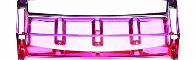 Acrylic Soap Dish - Hot Pink/Clear