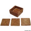 Natural Rattan Coasters With