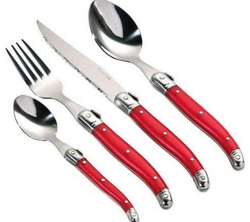 Premier Housewares Swiss Cutlery Set - 16-Piece - Red