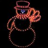 L.E.D Animated Snowman Picture