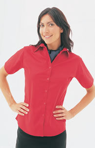 Premier PR302 Womens short sleeve poplin blouse