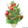 Red and Green Poinettia Tree 45cm
