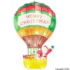Santa In Balloon Mesh Silhouette 45cm