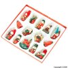 Wooden Christmas Tree Decorations Set of