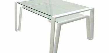 Present Time White Side Table 81 x 59 x42cm