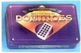 Double 9 Colour Dominoes in Tin