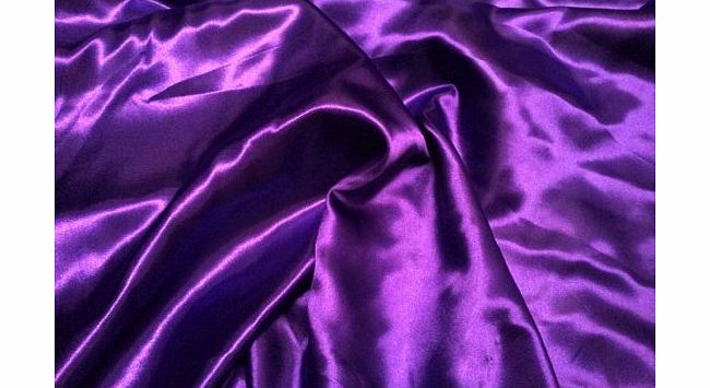 Prestige Fashion UK Ltd Cadbury Purple Bridal wear budget Satin Fabric fancy dress bridesmaid bridal wear Silky Material 60`