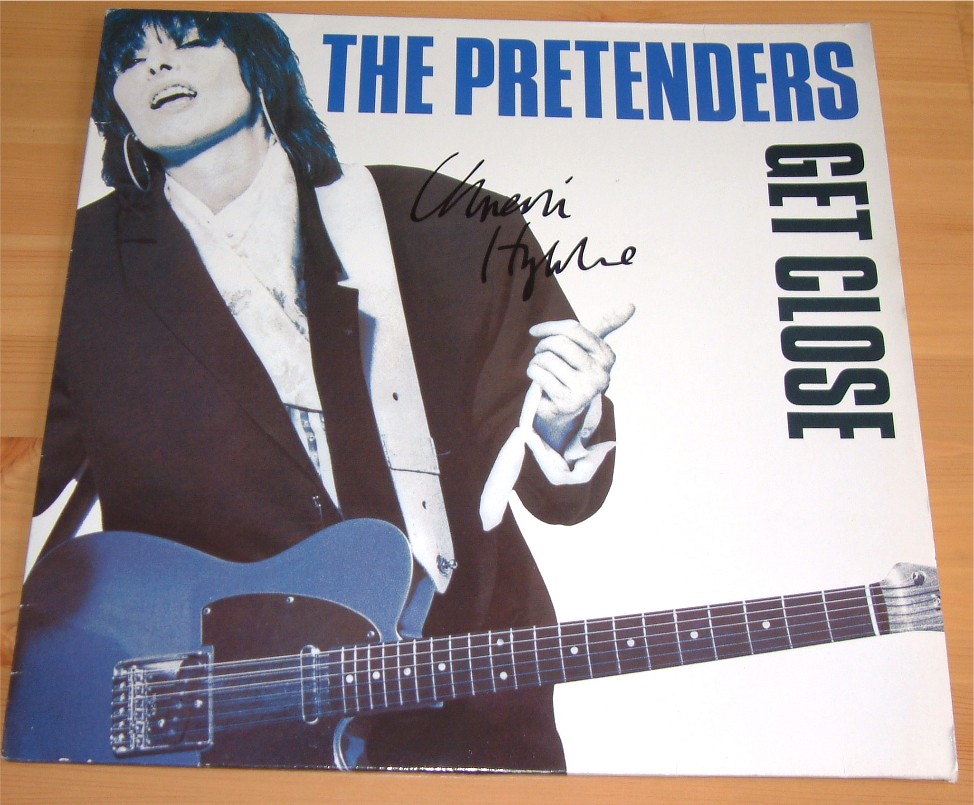 PRETENDERS GET CLOSE LP HAND SIGNED BY