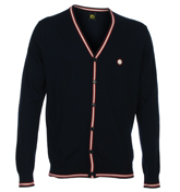 Navy and Red Cardigan