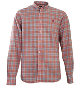 Red and Navy Check Shirt
