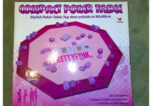 6 seater pink poker table