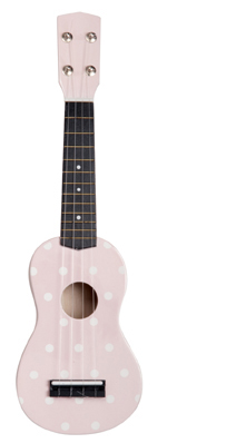 Pretty Pink Polka Dot Guitar