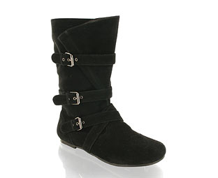 Priceless Attractive Boot with Strap and Foldover - Size 10 - 2