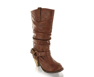 Priceless Cowboy Boot With Buckle Detail