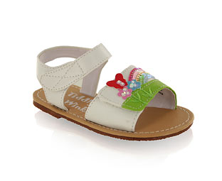 Essential Sandal With Rainbow Detail