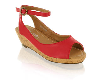Priceless Fab Junior Wedge Sandal With Ankle Strap Detail