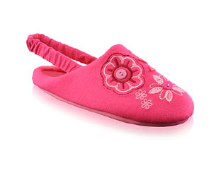 Priceless Fab Slipper With Button Trim