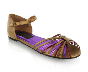 Priceless Funky Sandal With Multi Coloured Strap Detail