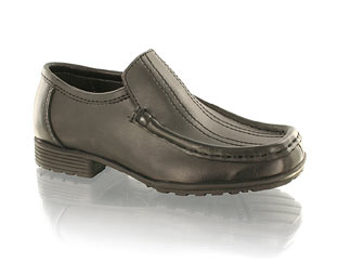 Priceless Leather Loafer With Stitch Detail - Infant