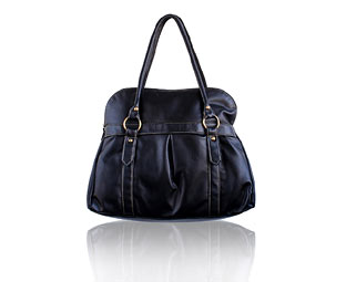 Priceless Stylish Curved Top Pleated Front Bag