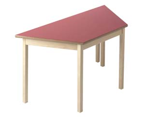 primary trapezoidal table