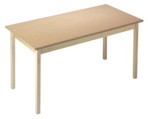 primary wooden rectangular table