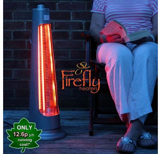 Firefly 900W Streamline Rotating Electric Heater with 2 Power Settings