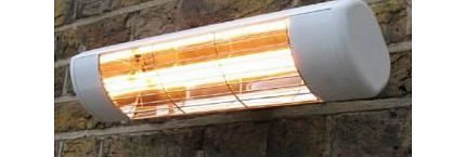 Primrose London Wall Mounted Electric Infrared Halogen Patio Heater - Weatherproof IP55