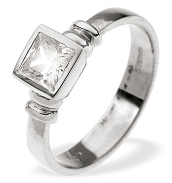Princess Cut Diamond Solitaire Ring (299)