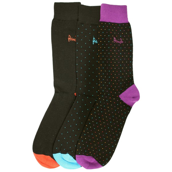 Black Kentallen Spotty Socks by