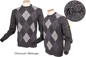 Pringle Golf McArthy Round Neck Argyle Lambswool Jumper