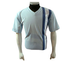 Side stripe v-neck t-shirt