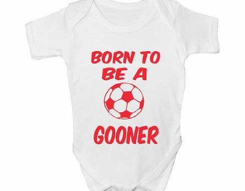 Print4U Born to Be A Gooner/Arsenal ~ Babygrow~Babies Gift Boy/Girl Vest Babies Clothing 6-12 pink