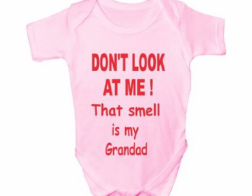 Print4U Dont Look T Me ~Funny Babygrow~Babies Gift Boy/Girl Vest Babies Clothing 0-3 white