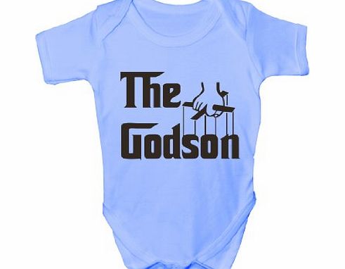 Print4U The Godson ~ Funny Babygrow~ Babies Gift ~ Boys Vest Babies Clothing 6-12 blue