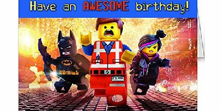 Printed Gifts the lego movie birthday card