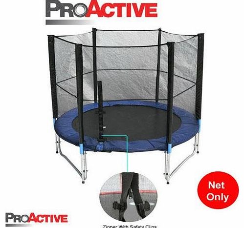 ProActive 10ft Trampoline Safety Netting (Net Only) - For Trampoline With 6 Poles