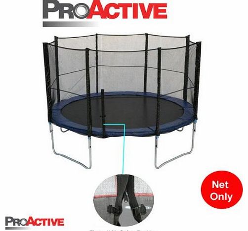 Pro Active ProActive 12ft Trampoline Safety Netting (Net Only) - For Trampoline With 8 Poles