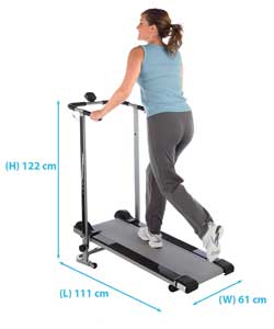 Pro Fitness Folding Manual Treadmill