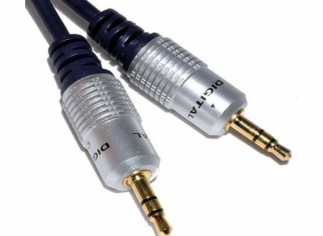 Pro Signal 2 m Pure HQ OFC Shielded 3.5 mm Stereo Jack to Jack Cable - Gold