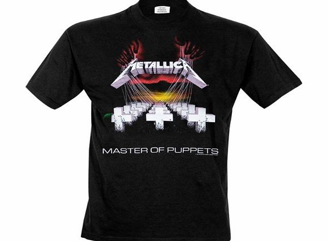 Probity Metallica Master of Puppets Mens T-Shirt Black XX-Large