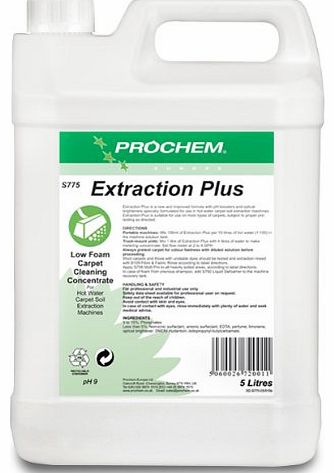 Prochem Extraction Plus, Professional Low Foam Cleaning Concentrate For Carpet Soil Extraction Machines - 10 Litres.- Comes With TCH Anti-Bacterial Pen!